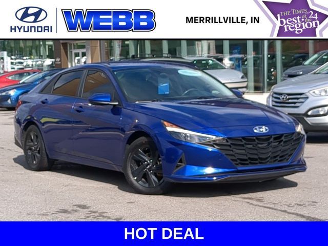 2022 Hyundai Elantra Hybrid Blue