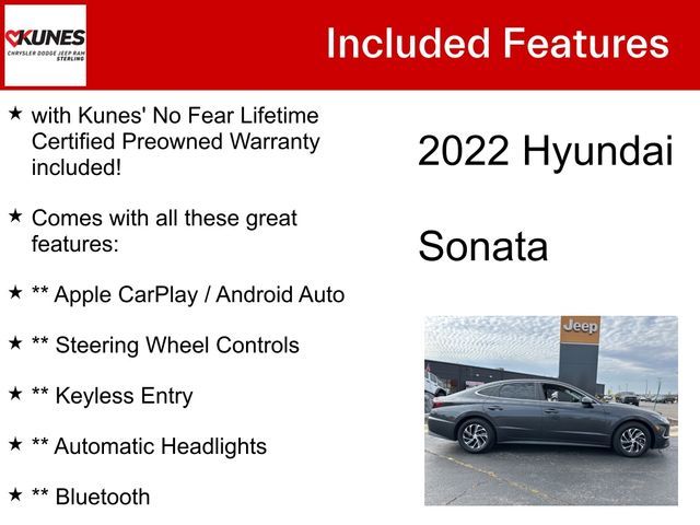 2022 Hyundai Sonata Hybrid Blue