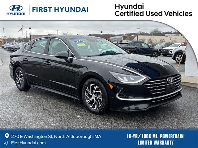 2022 Hyundai Sonata Hybrid Blue