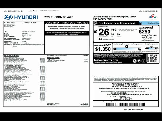 2022 Hyundai Tucson SE