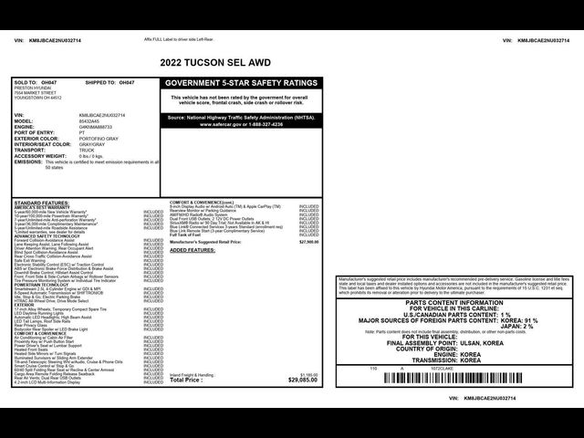 2022 Hyundai Tucson SEL