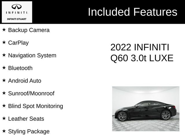 2022 INFINITI Q60 Luxe