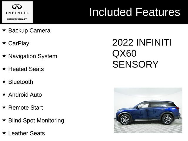 2022 INFINITI QX60 Sensory