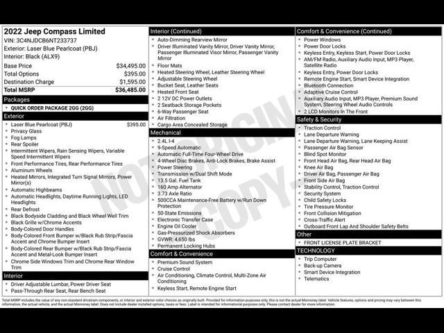 2022 Jeep Compass Limited