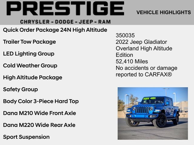 2022 Jeep Gladiator High Altitude