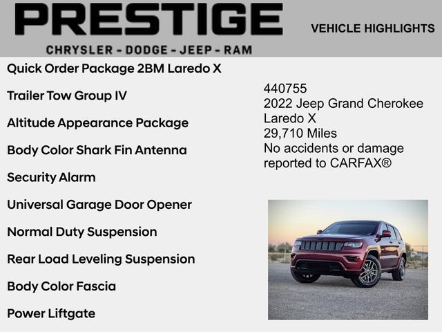 2022 Jeep Grand Cherokee WK Laredo X