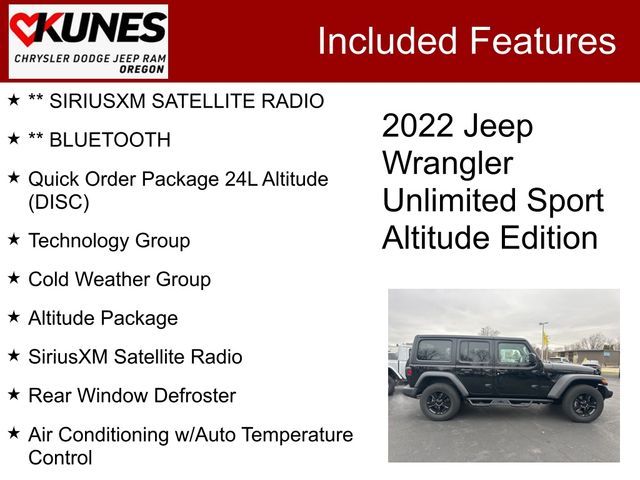 2022 Jeep Wrangler Unlimited Sport Altitude