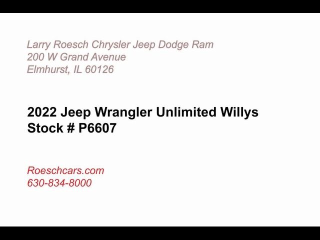 2022 Jeep Wrangler Unlimited Willys