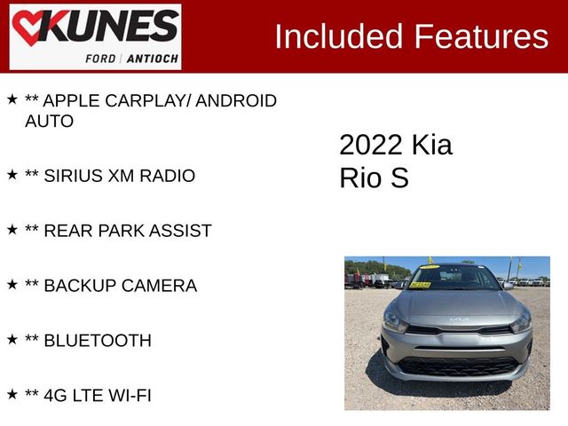 2022 Kia Rio S