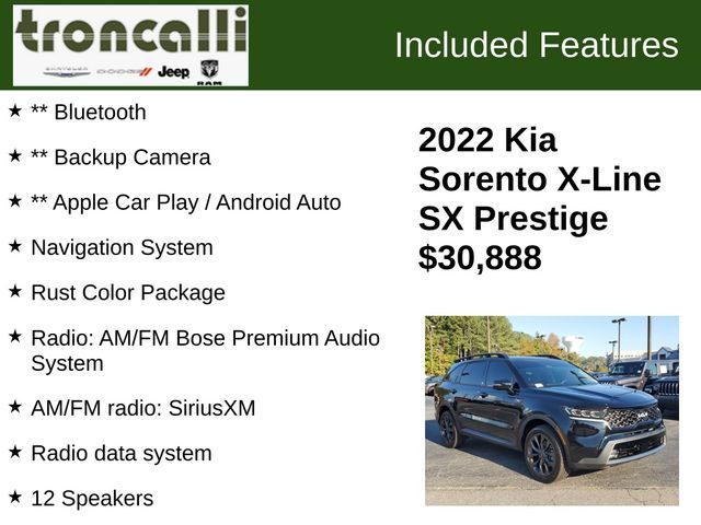 2022 Kia Sorento X-Line SX Prestige