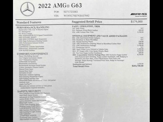 2022 Mercedes-Benz G-Class AMG 63