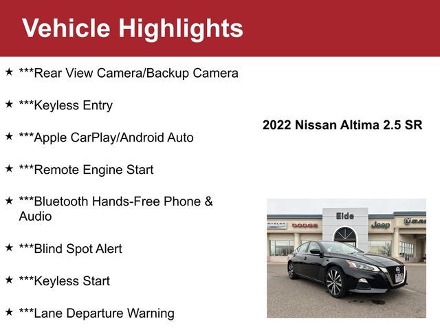 2022 Nissan Altima 2.5 SR