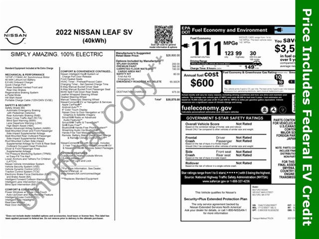 2022 Nissan Leaf SV