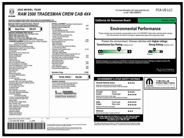 2022 Ram 2500 Tradesman