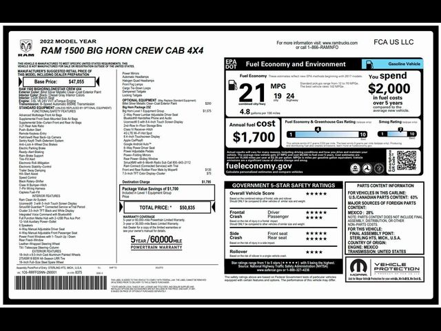 2022 Ram 1500 Big Horn