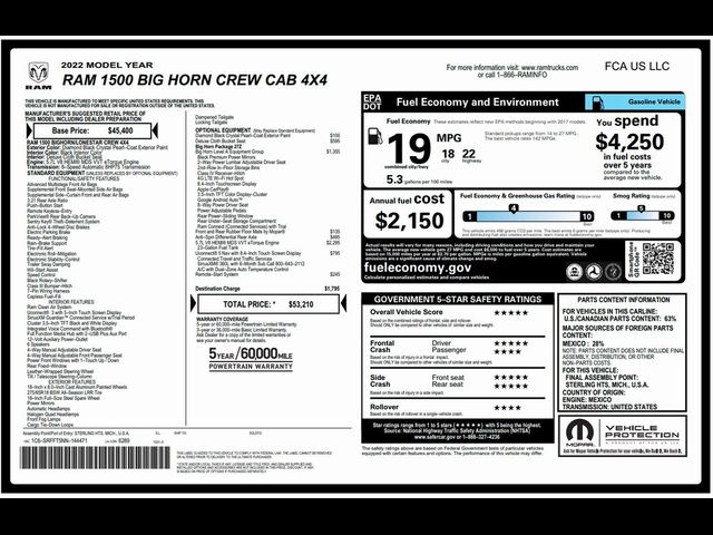 2022 Ram 1500 Big Horn