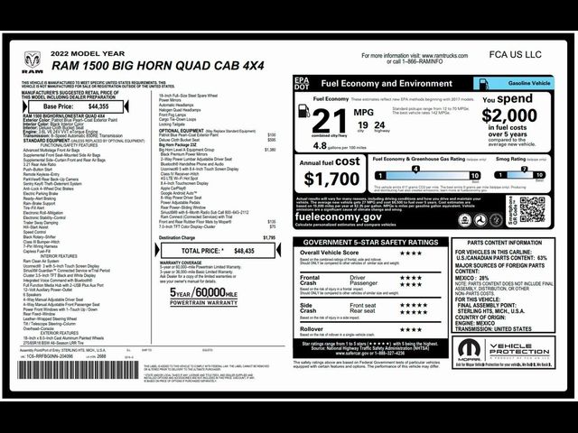 2022 Ram 1500 Big Horn