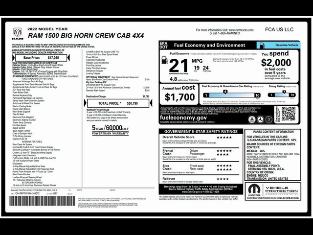 2022 Ram 1500 Big Horn