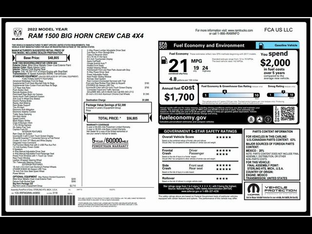 2022 Ram 1500 Big Horn