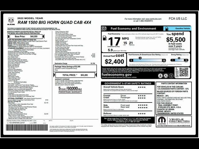 2022 Ram 1500 Big Horn