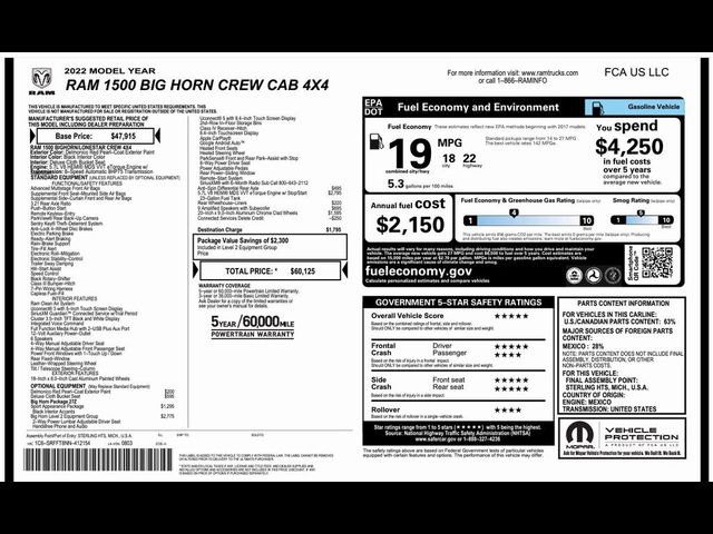 2022 Ram 1500 Big Horn