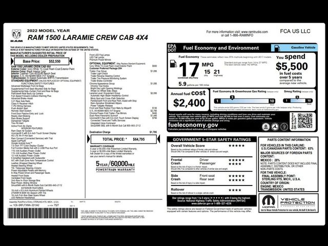 2022 Ram 1500 Laramie