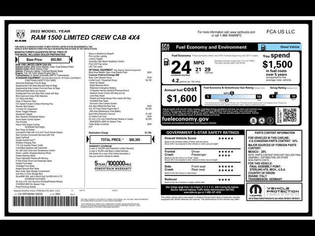 2022 Ram 1500 Limited