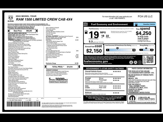 2022 Ram 1500 Limited