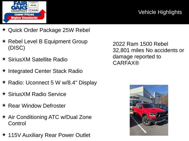 2022 Ram 1500 Rebel