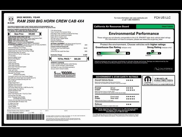 2022 Ram 2500 Big Horn