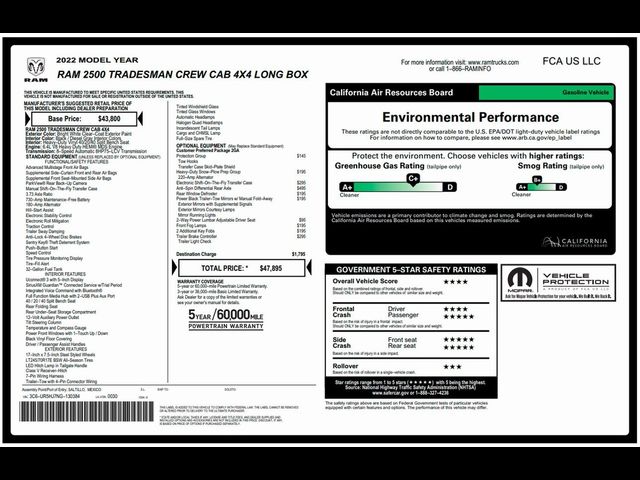 2022 Ram 2500 Tradesman