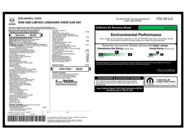 2022 Ram 3500 Longhorn