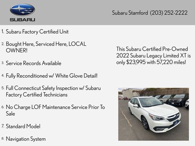 2022 Subaru Legacy Limited XT