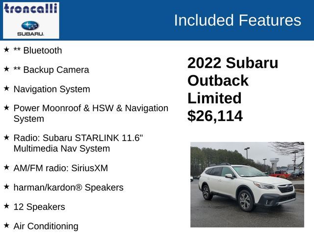 2022 Subaru Outback Limited