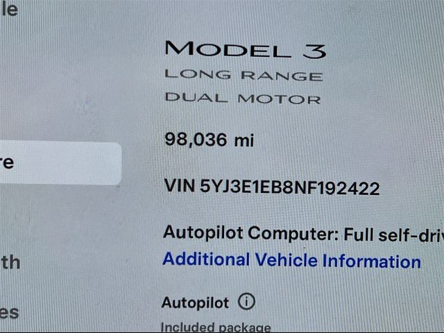 2022 Tesla Model 3 Long Range