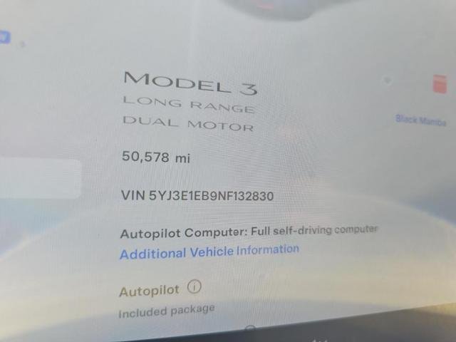 2022 Tesla Model 3 Long Range