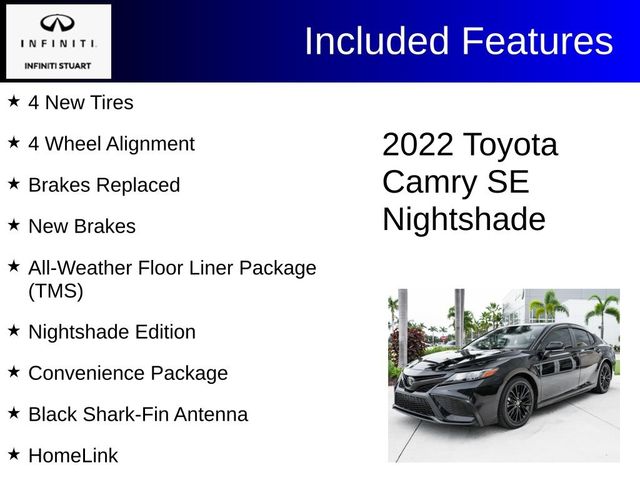 2022 Toyota Camry SE Nightshade