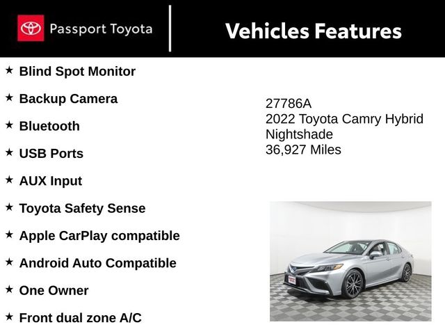 2022 Toyota Camry Hybrid SE