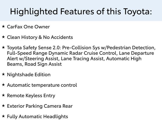 2022 Toyota Corolla SE Nightshade