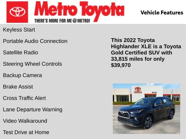 2022 Toyota Highlander XLE
