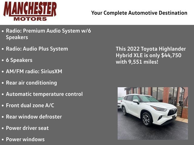 2022 Toyota Highlander Hybrid XLE