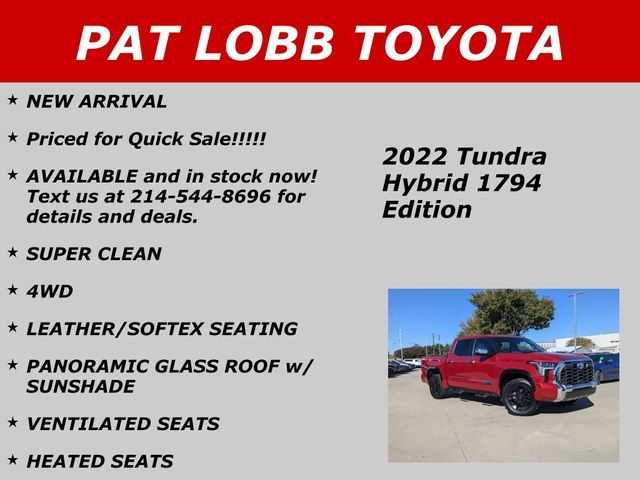 2022 Toyota Tundra 4WD 1794 Edition Hybrid