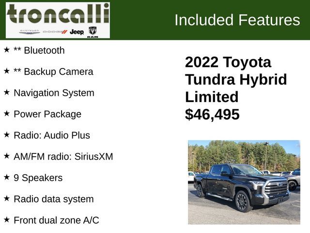 2022 Toyota Tundra 4WD Limited Hybrid