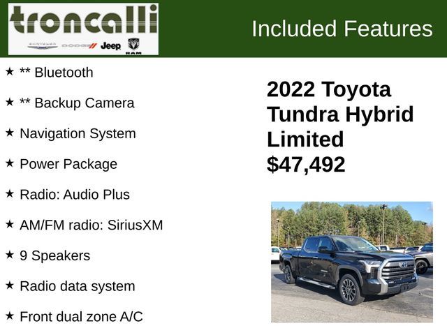 2022 Toyota Tundra 4WD Limited Hybrid