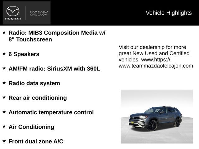 2022 Volkswagen Atlas 3.6L V6 SE Technology