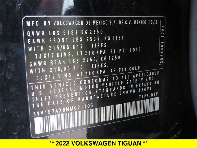 2022 Volkswagen Tiguan S