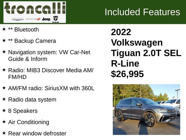 2022 Volkswagen Tiguan SEL R-Line