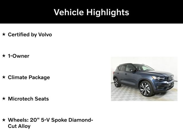 2022 Volvo XC40 Recharge Pure Electric Twin Plus