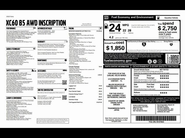 2022 Volvo XC60 Inscription