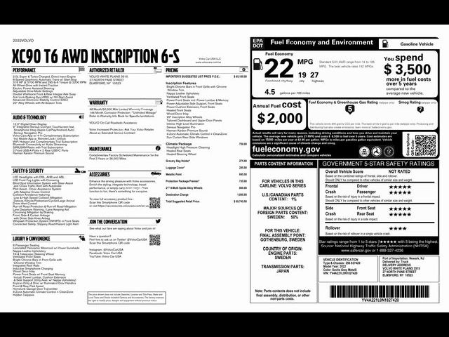 2022 Volvo XC90 Inscription